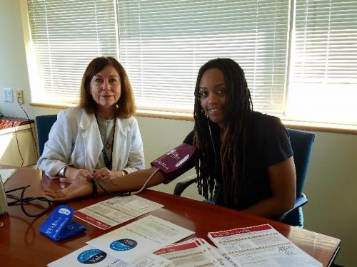 Melanie McCloskey, RN and Tonya Richardson. Photo credit: Kelly Proctor