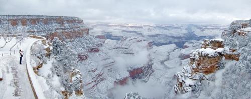 Grand Canyon in winter.