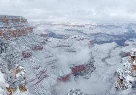 Grand Canyon in winter.
